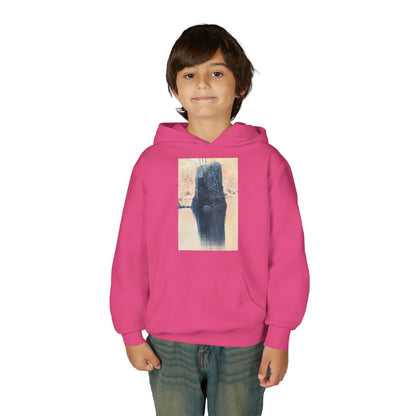 Youth Hoodie with Serene Lake Reflection Photo — Nature-Inspired Kids’ Pullover