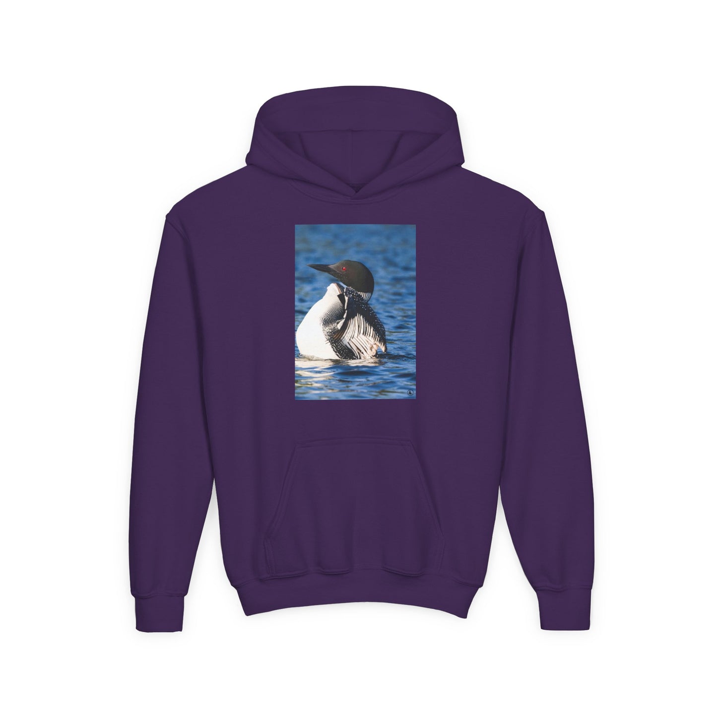 Youth Hoodie with Common Loon Photo – Nature-Lover Kids Pullover