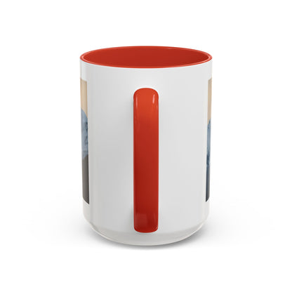 Mountain Sunrise Accent Coffee Mug — Scenic Snow Peak Photo (11/15oz)
