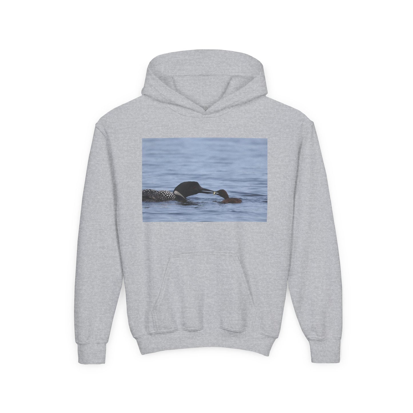 Youth Hoodie with Swimming Otters Photo – Cute River Otter Kids Sweatshirt