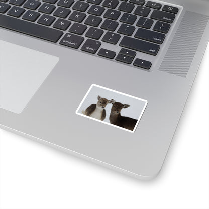Fawn Pair Sticker — Cute Deer Kiss-Cut Vinyl Decal for Laptops & Water Bottles