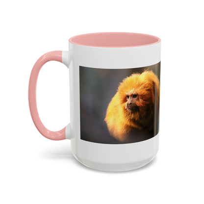 Golden Lion Tamarin Coffee Mug — Cute Exotic Monkey Accent Mug (11/15oz)