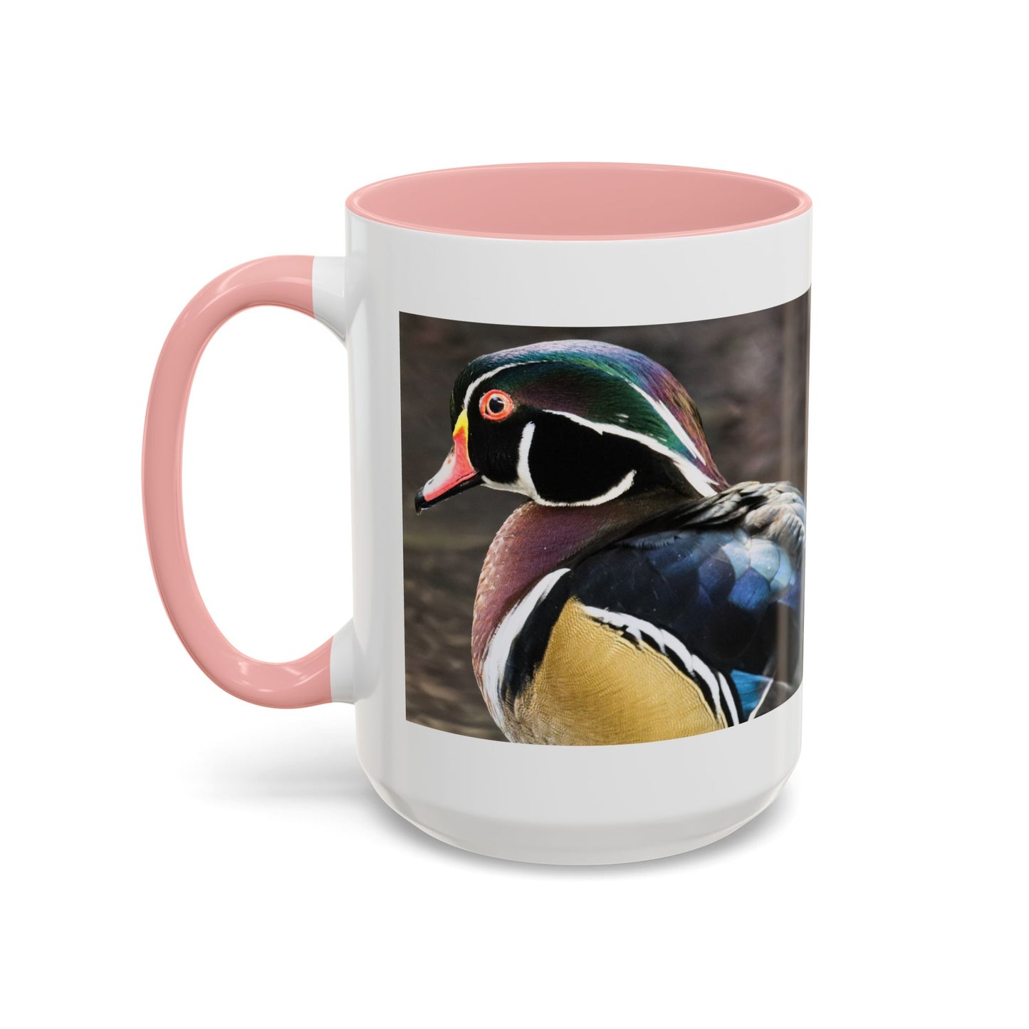 Wood Duck Accent Coffee Mug — Colorful Waterfowl Photo Mug (11/15 oz)