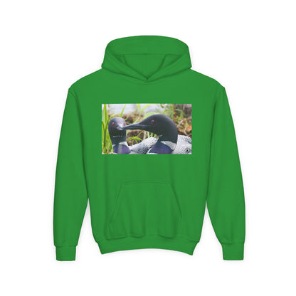 Youth Hoodie — Realistic Waterfowl Duck Photo Print