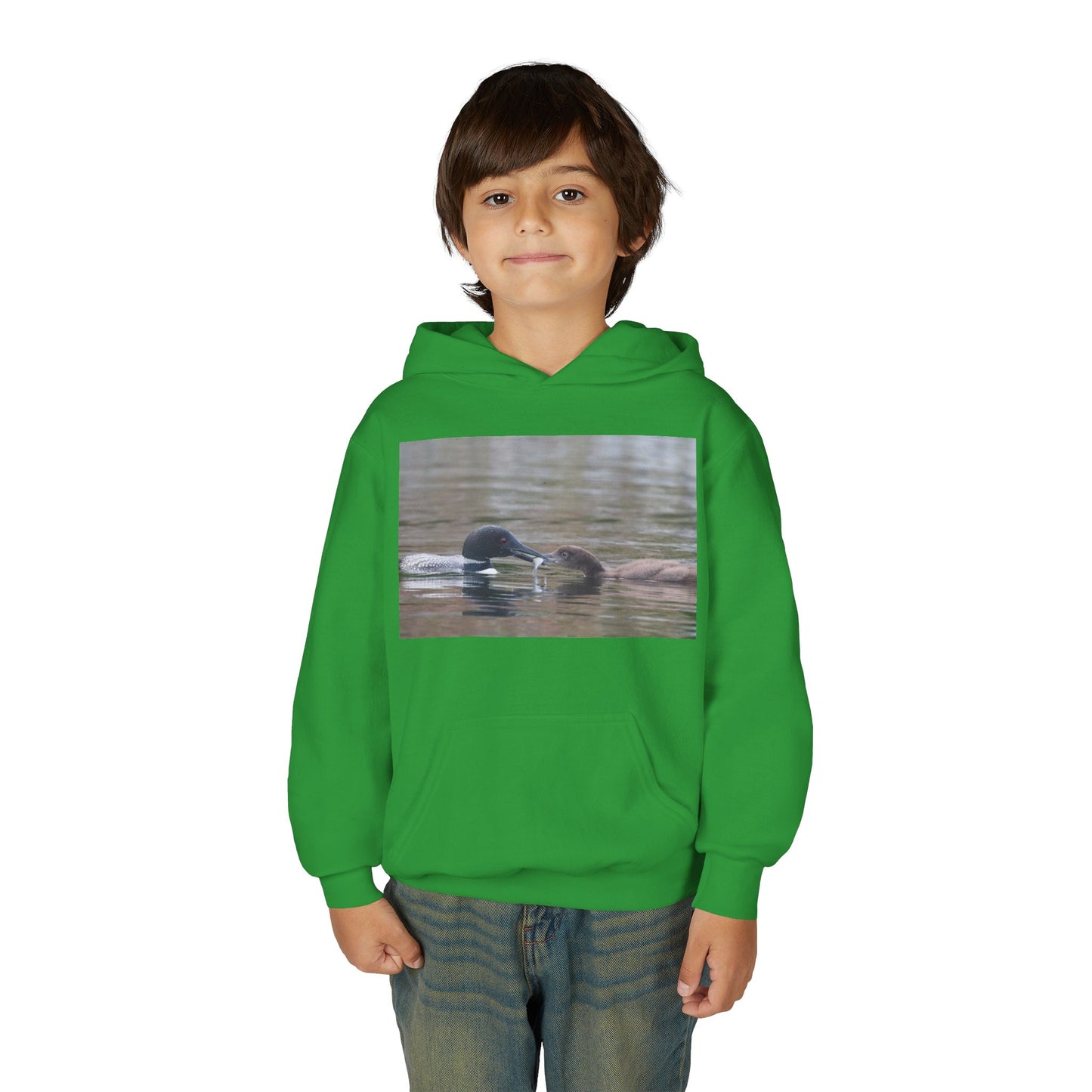 Youth Hoodie — Swimming Ducks Nature Photo Sweatshirt