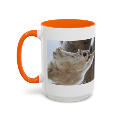 Flying Squirrel Accent Coffee Mug — Cute Wildlife Photo Mug (11/15oz)