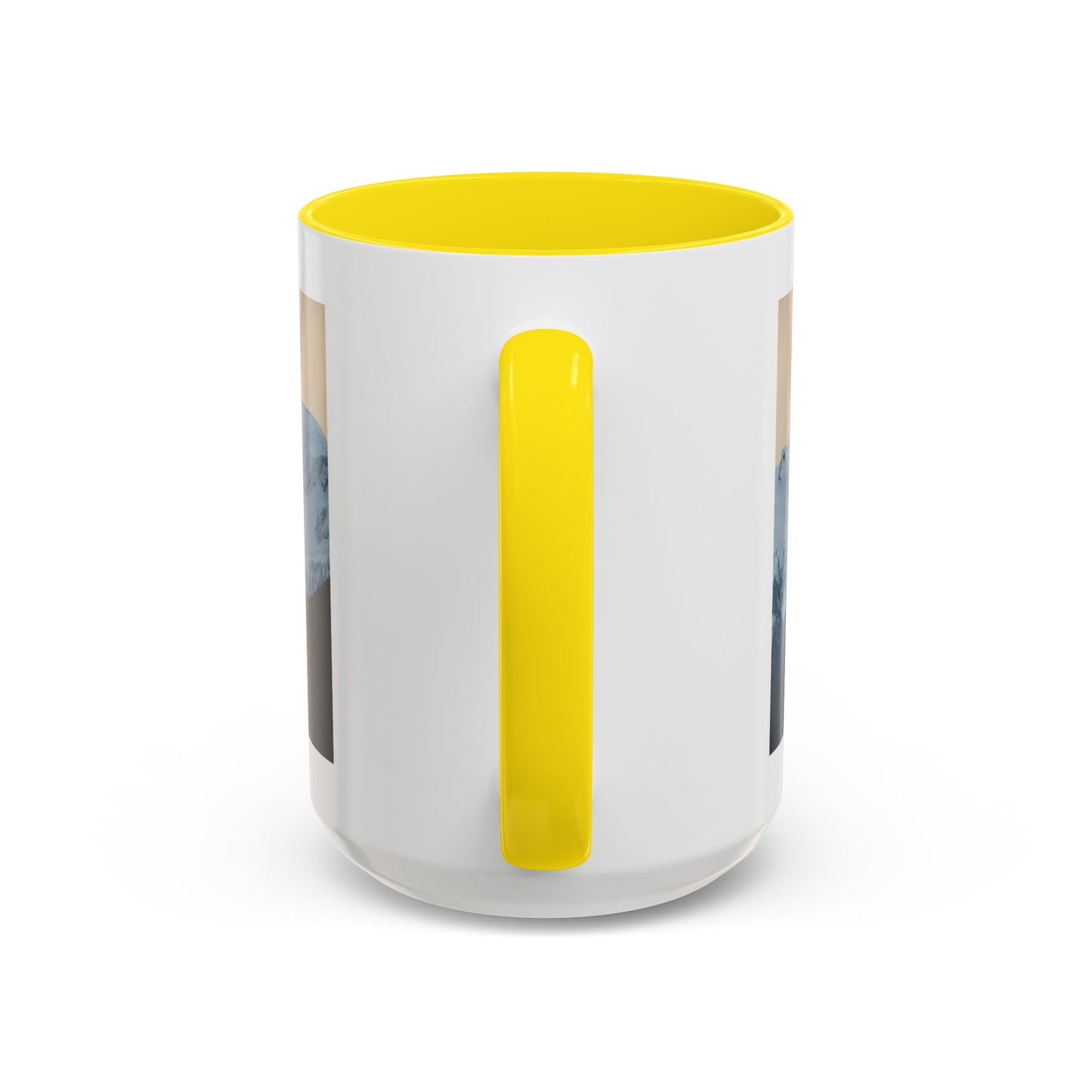Mountain Sunrise Accent Coffee Mug — Scenic Snow Peak Photo (11/15oz)