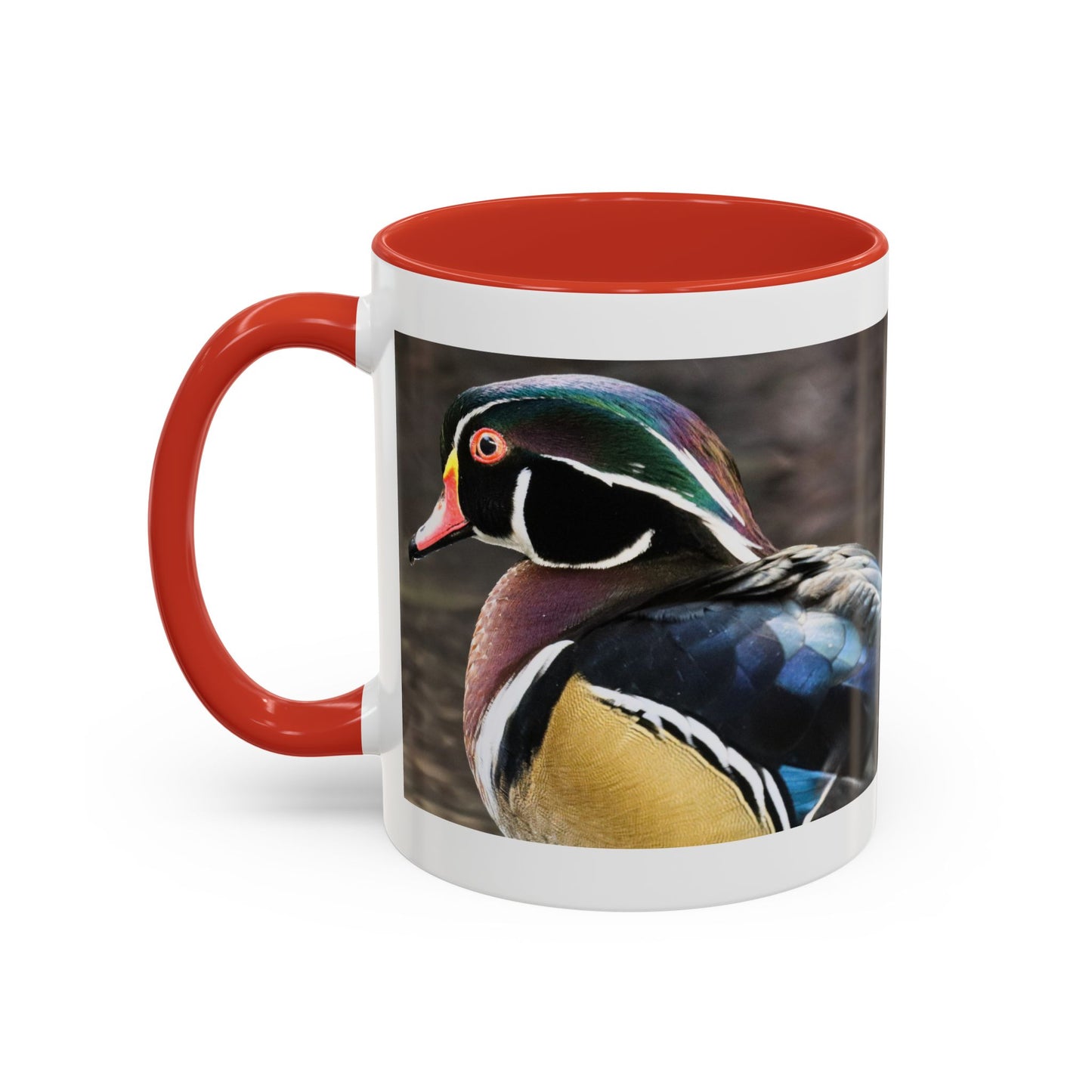 Wood Duck Accent Coffee Mug — Colorful Waterfowl Photo Mug (11/15 oz)