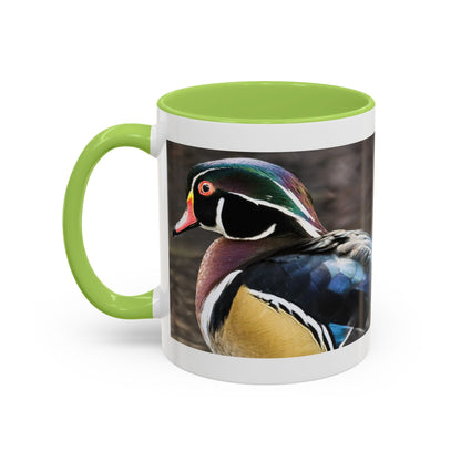 Wood Duck Accent Coffee Mug — Colorful Waterfowl Photo Mug (11/15 oz)