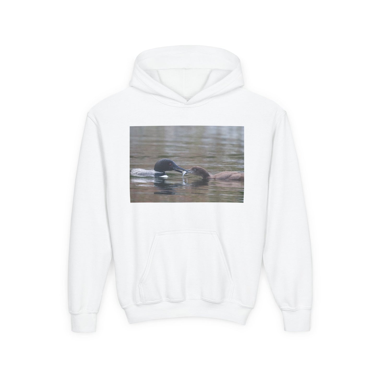Youth Hoodie — Swimming Ducks Nature Photo Sweatshirt