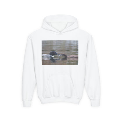 Youth Hoodie — Swimming Ducks Nature Photo Sweatshirt
