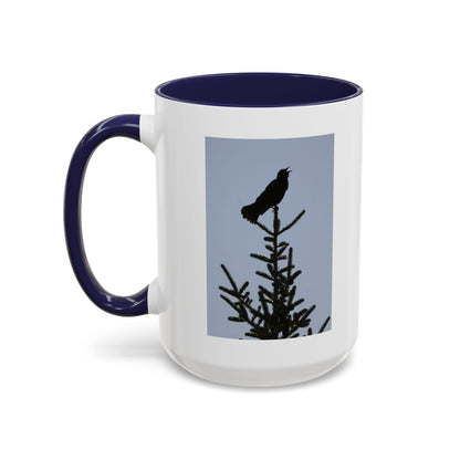 Songbird Silhouette Accent Coffee Mug — Black Interior 11/15oz