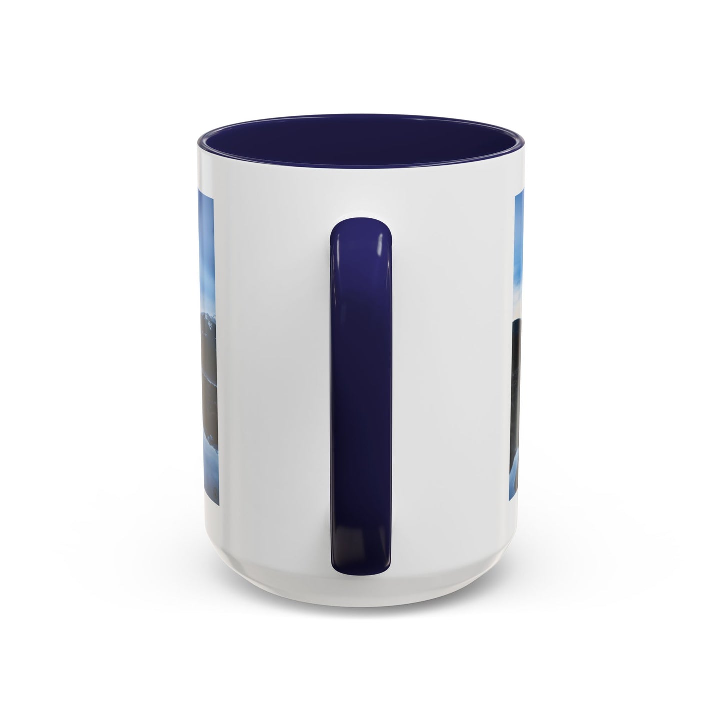 Mountain Lake Accent Coffee Mug — Scenic Wilderness Photo Travel Gift (11/15oz)