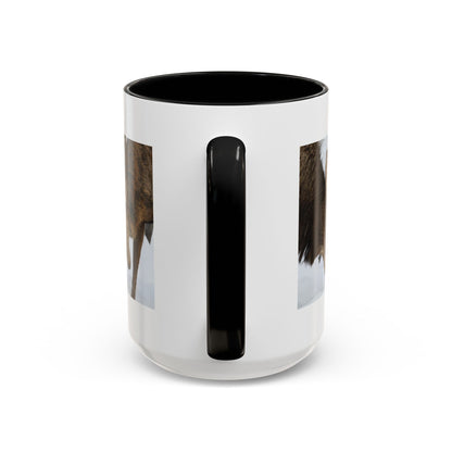 Deer Antler Clash Coffee Mug — Rustic Wildlife Accent Mug (11/15oz)