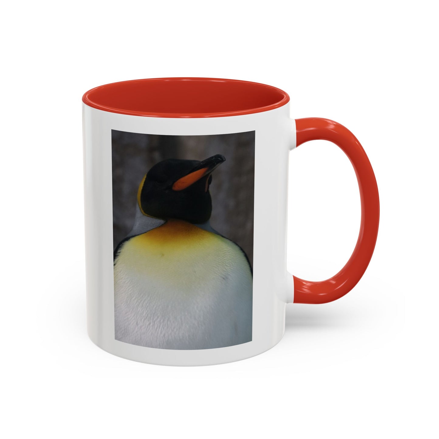 King Penguin Photo Coffee Mug — Cute Wildlife Accent Mug (11/15oz)