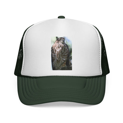 Trucker Hat with Owl Photo — Outdoor Nature Cap for Bird Lovers