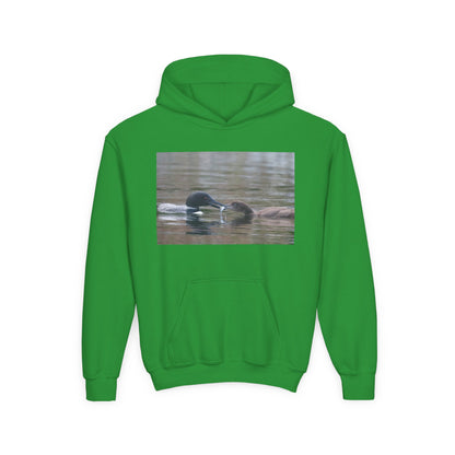 Youth Hoodie — Swimming Ducks Nature Photo Sweatshirt