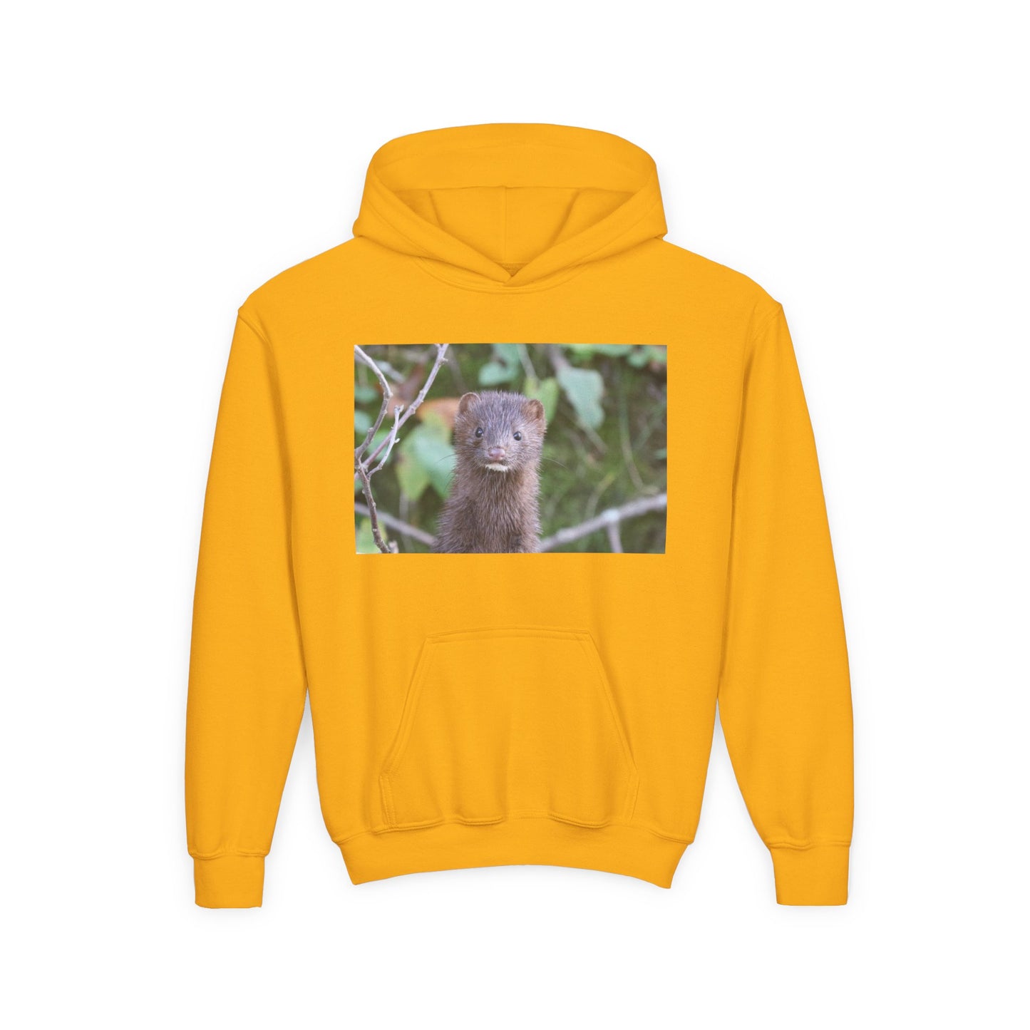 Otter Portrait Youth Hoodie — Cute Nature Animal Sweatshirt for Kids