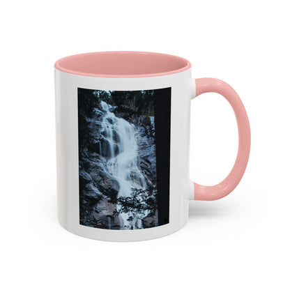 Waterfall Photo Accent Coffee Mug – Scenic Nature Travel Gift (11/15oz)