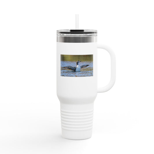 40oz Insulated Travel Mug — Loon Lake Wildlife Photo