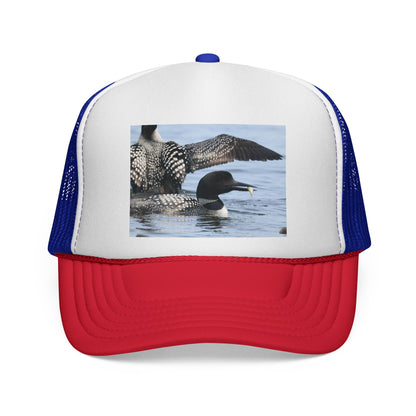 Loon Photo Trucker Hat — Wildlife Birdwatching Cap