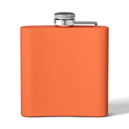 6oz Stainless Steel Flask with Golden Lion Tamarin Photo