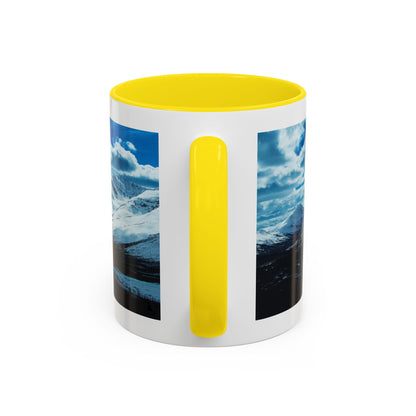 Mountain Landscape Accent Coffee Mug - Snowy Peaks Scenic 11/15oz