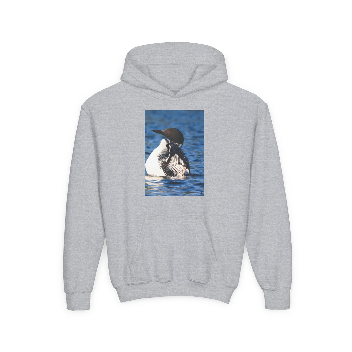 Youth Hoodie with Common Loon Photo – Nature-Lover Kids Pullover