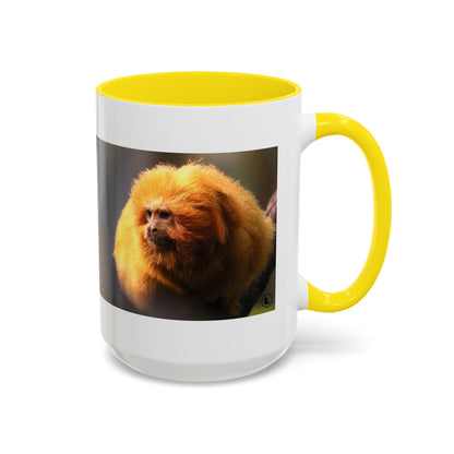 Golden Lion Tamarin Coffee Mug — Cute Exotic Monkey Accent Mug (11/15oz)