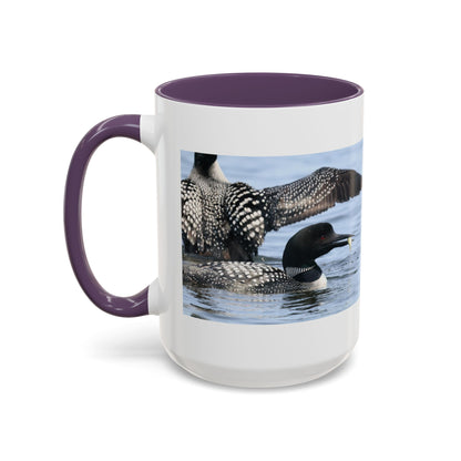 Common Loon Accent Coffee Mug – Wildlife Photography Bird Lover Gift (11/15oz)