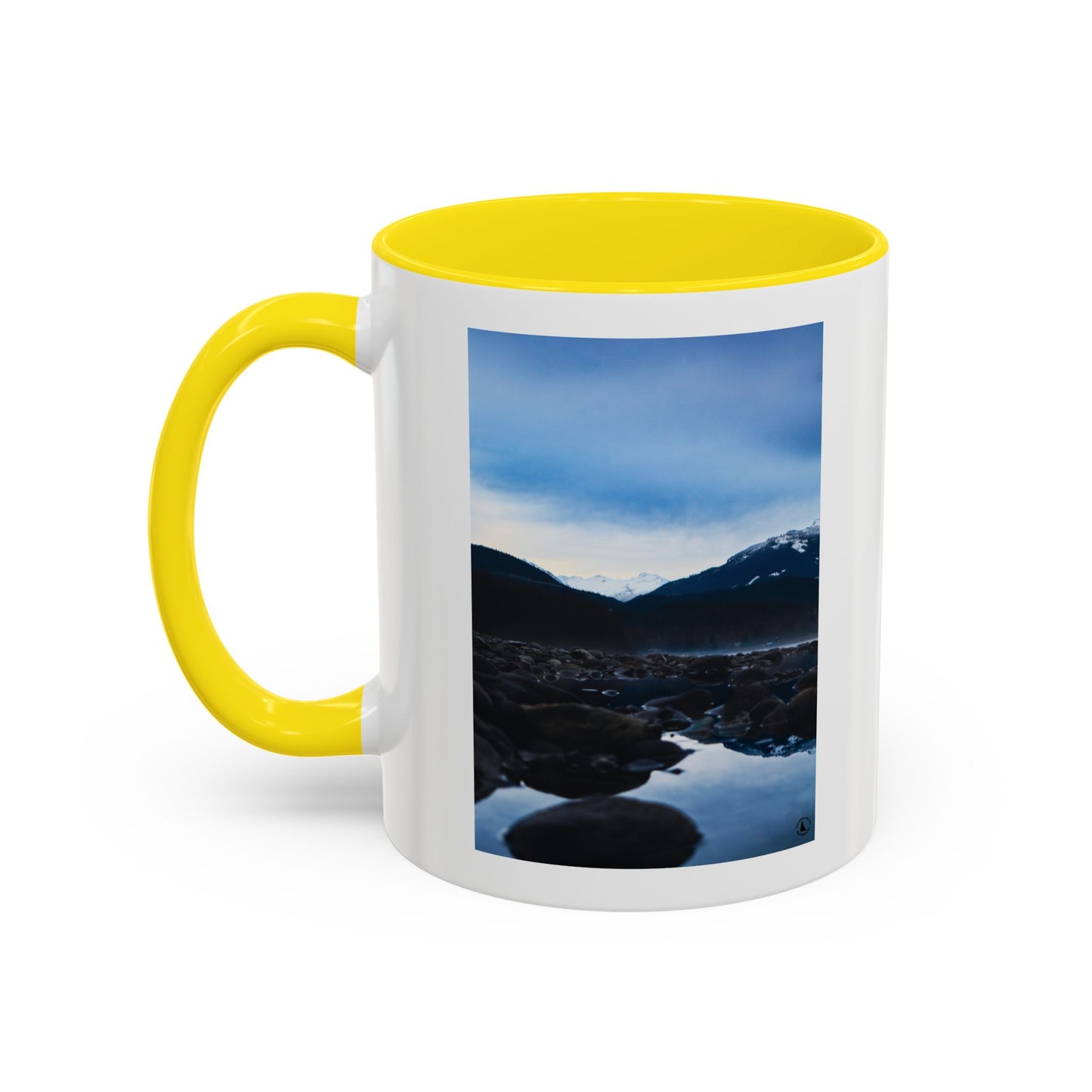 Mountain Lake Accent Coffee Mug — Scenic Wilderness Photo Travel Gift (11/15oz)