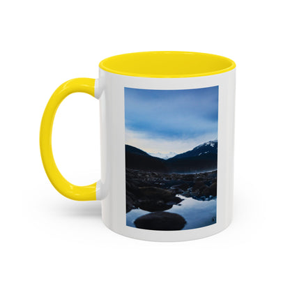 Mountain Lake Accent Coffee Mug — Scenic Wilderness Photo Travel Gift (11/15oz)