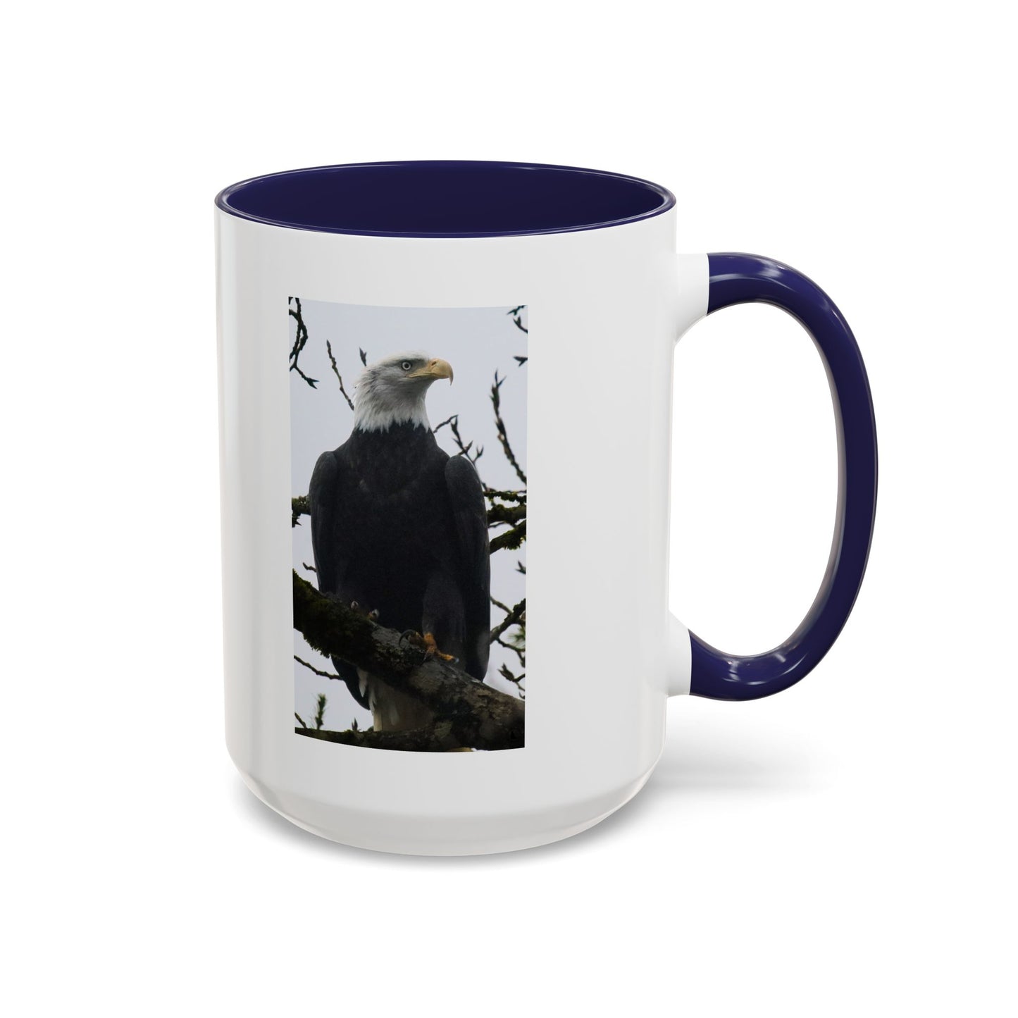 Bald Eagle Accent Coffee Mug – Patriotic Wildlife 11/15oz