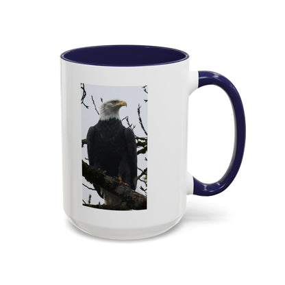 Bald Eagle Accent Coffee Mug – Patriotic Wildlife 11/15oz