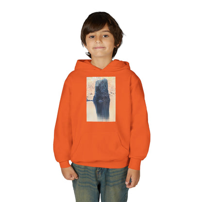 Youth Hoodie with Serene Lake Reflection Photo — Nature-Inspired Kids’ Pullover