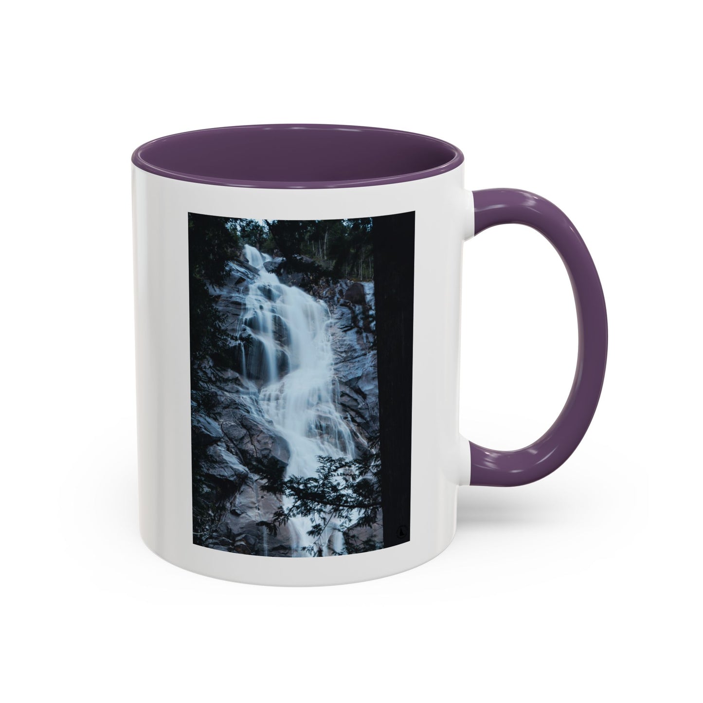 Waterfall Photo Accent Coffee Mug – Scenic Nature Travel Gift (11/15oz)