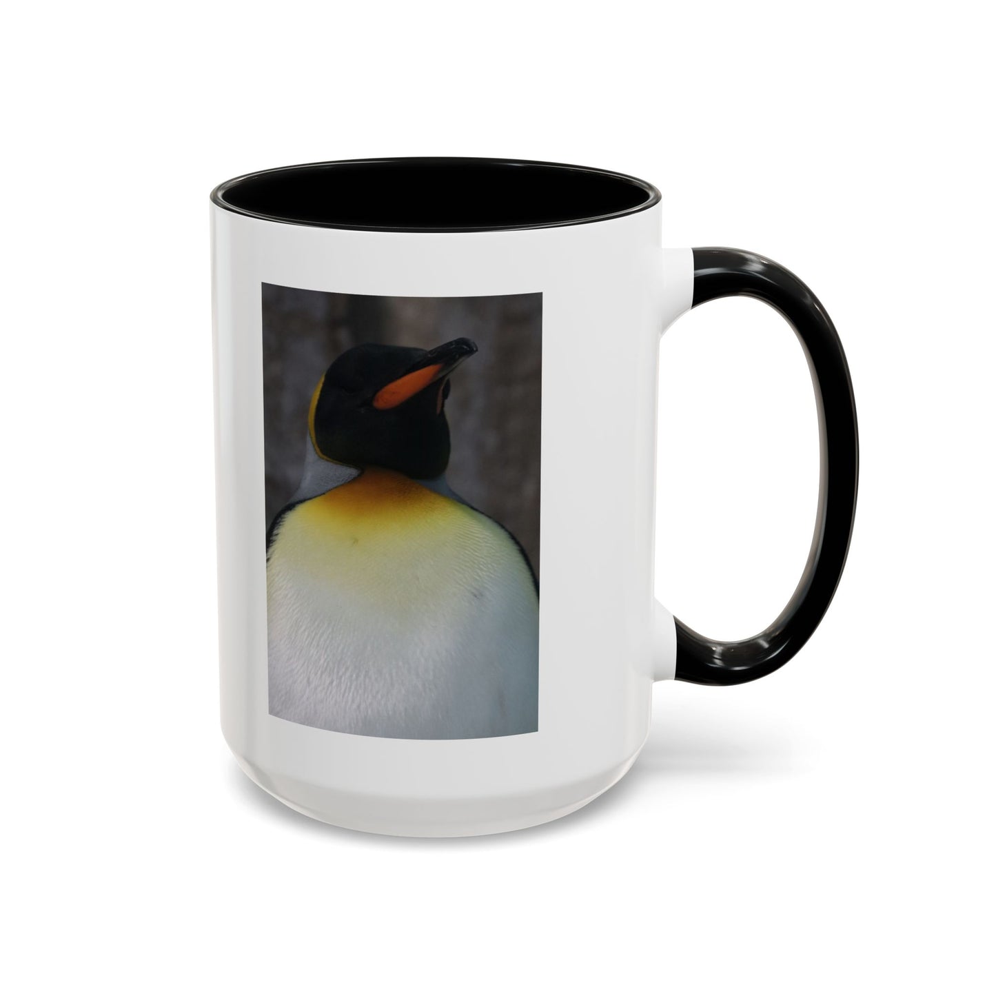 King Penguin Photo Coffee Mug — Cute Wildlife Accent Mug (11/15oz)