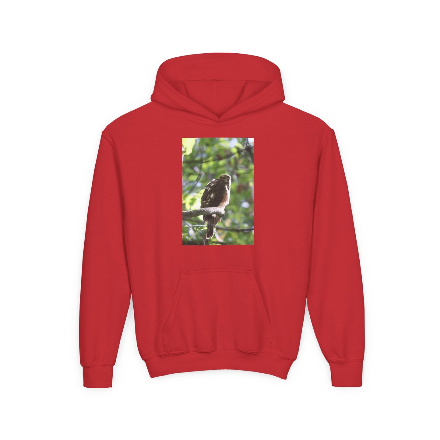 Youth Hoodie — Woodland Sparrow Photo Pullover