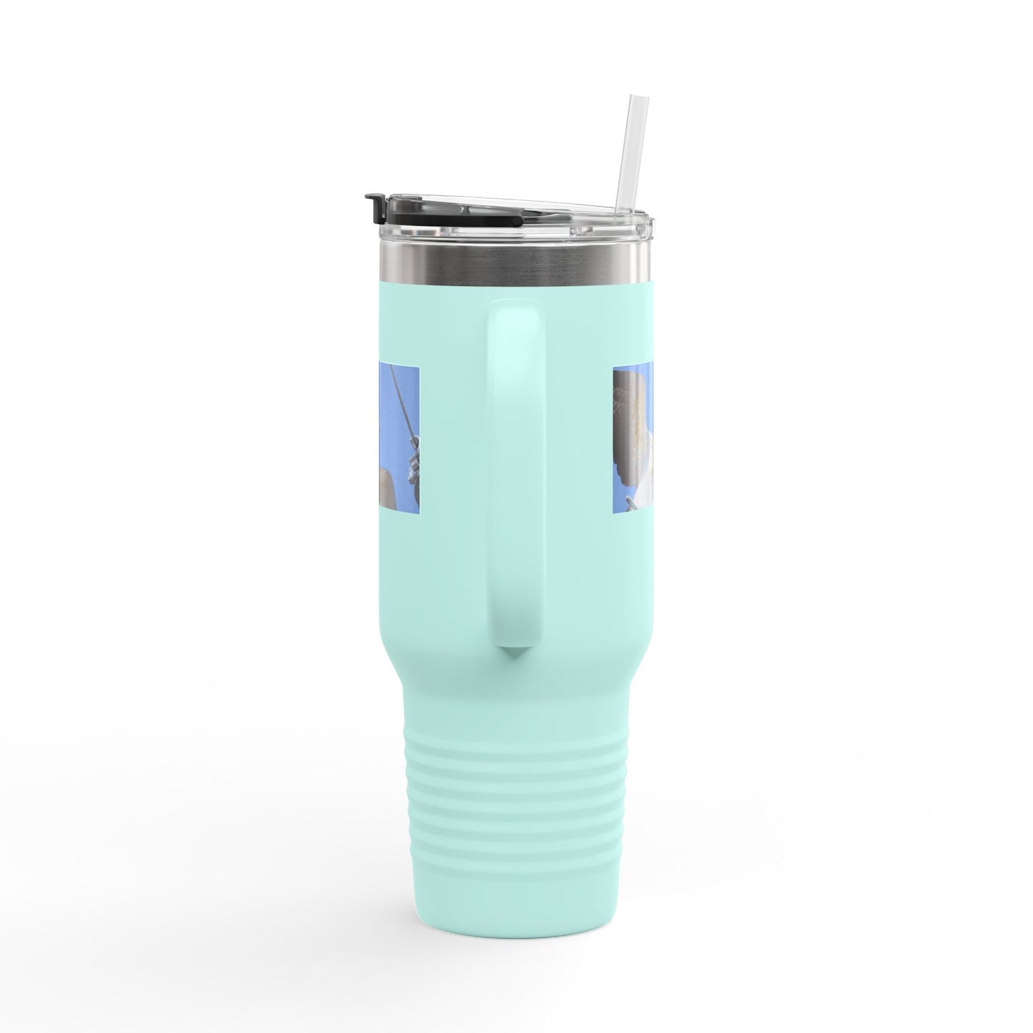 40oz Insulated Travel Mug — Seagull Photo Beach Tumbler