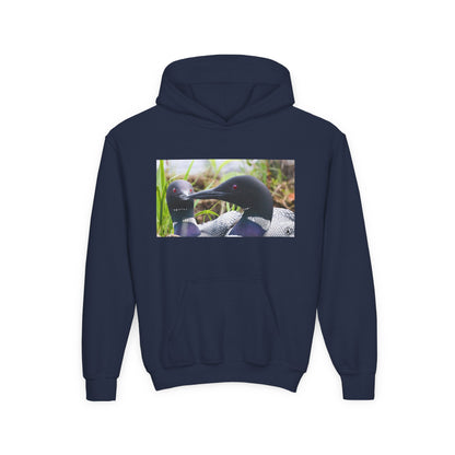 Youth Hoodie — Realistic Waterfowl Duck Photo Print