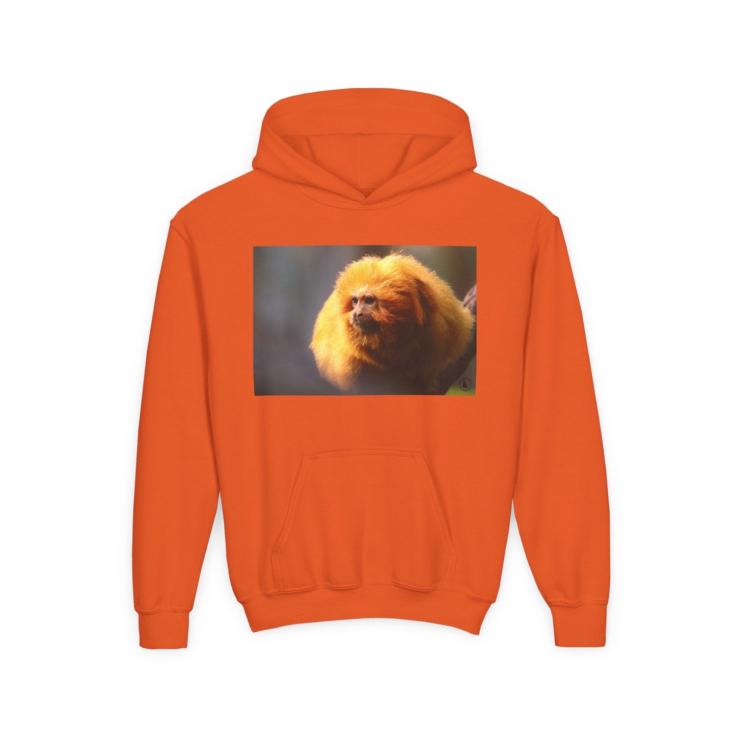 Golden Lion Tamarin Youth Hoodie — Cute Monkey Photo Sweatshirt for Kids
