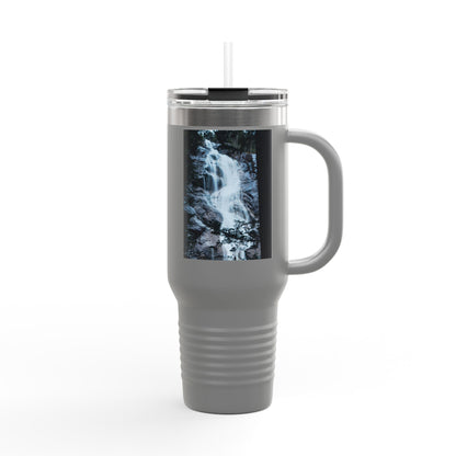 40oz Insulated Travel Mug — Mountain Waterfall Photo Design