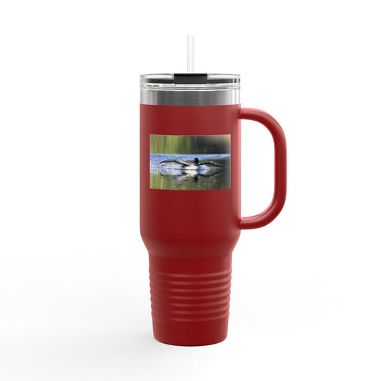 40oz Insulated Travel Mug with Waterfowl Photo — Duck Lovers Thermal Tumbler