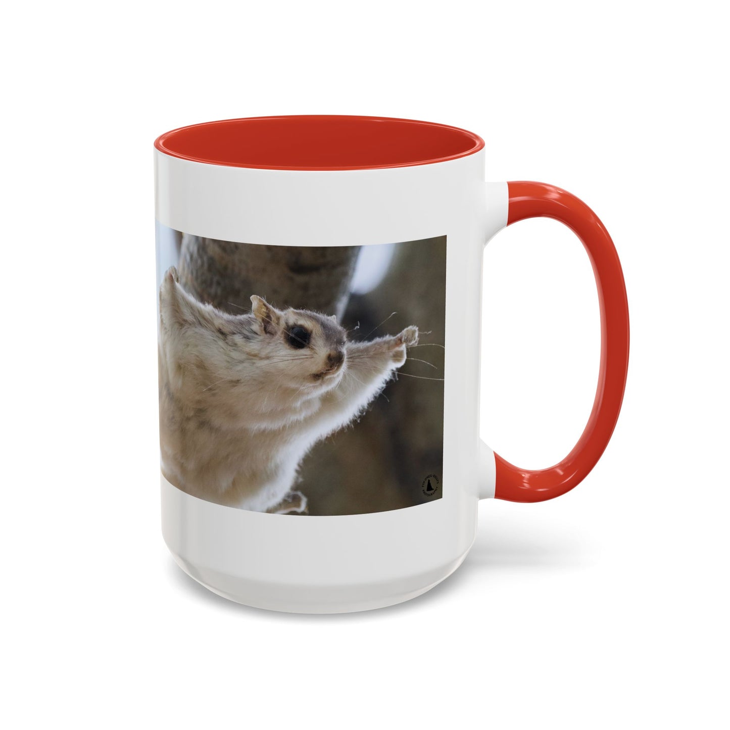 Flying Squirrel Accent Coffee Mug — Cute Wildlife Photo Mug (11/15oz)