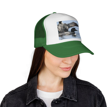 Loon Photo Trucker Hat — Wildlife Birdwatching Cap