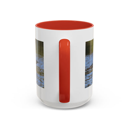 Loons in Flight Accent Coffee Mug — Wildlife Bird Photography Drinkware