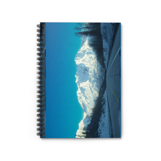Mountain Snow Scenic Spiral Notebook — Ruled Travel Journal