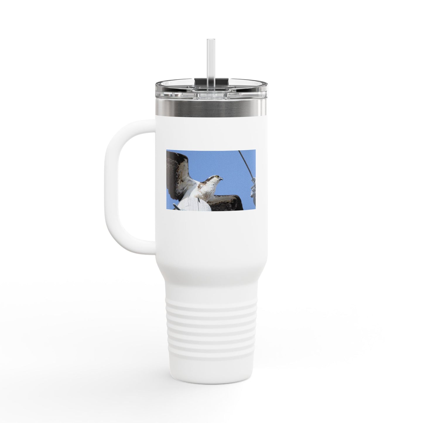 40oz Insulated Travel Mug — Seagull Photo Beach Tumbler