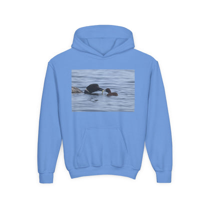 Duck Family Photo Hoodie — Youth Wildlife Nature Hoodie