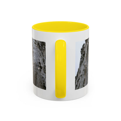 Bluebird in Tree Cavity Accent Coffee Mug — Nature Wildlife Ceramic Mug (11/15oz)